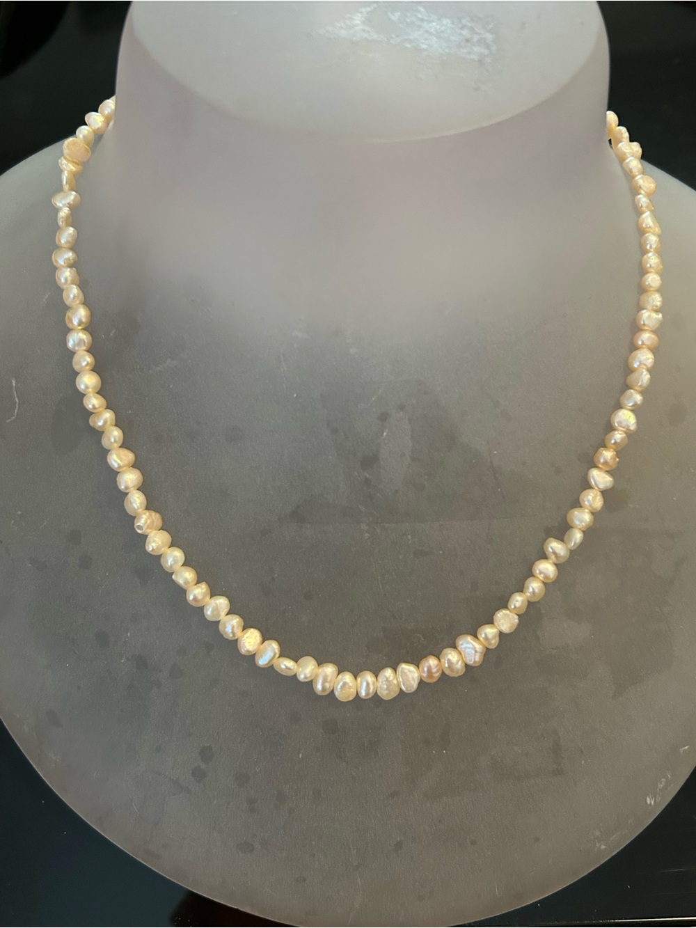 Cultured Freshwater Pearl Necklace - Champagne Pearls